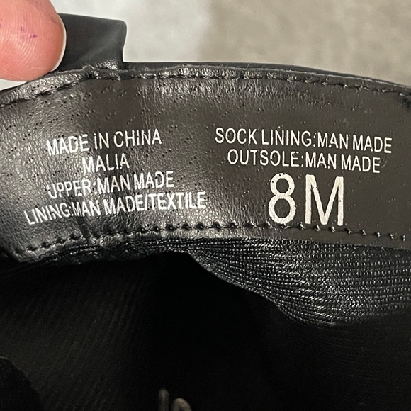 SODA CHUNKY HIGH HEEL COMBAT / ARMY / RIDING ANKLE BOOTS LADIES SIZE 8 - Picture 6 of 8